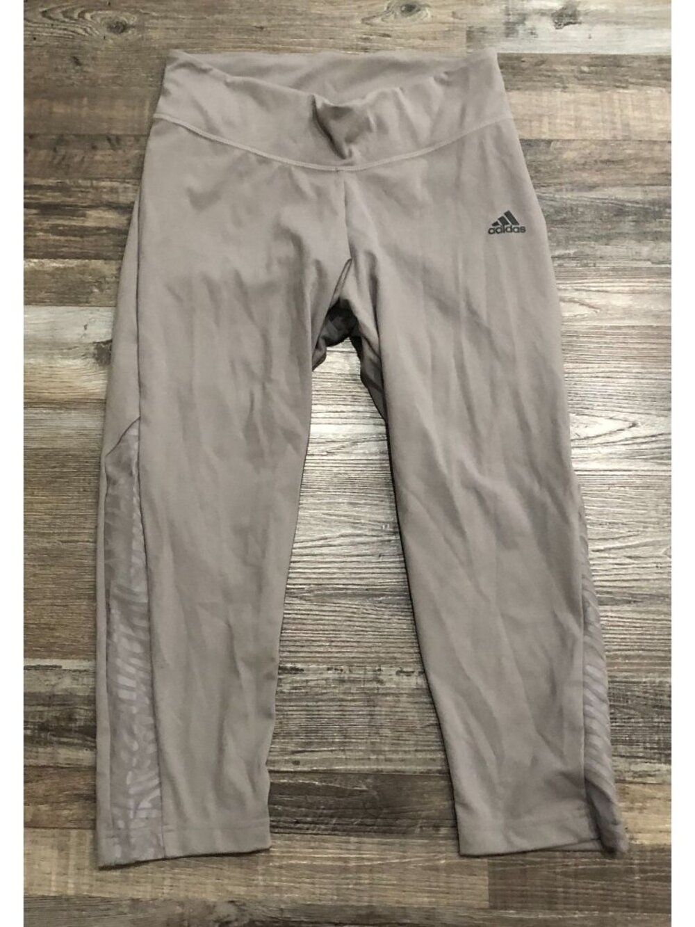 Adidas Optime Workout 7/8 Leggings Womens Medium Gray